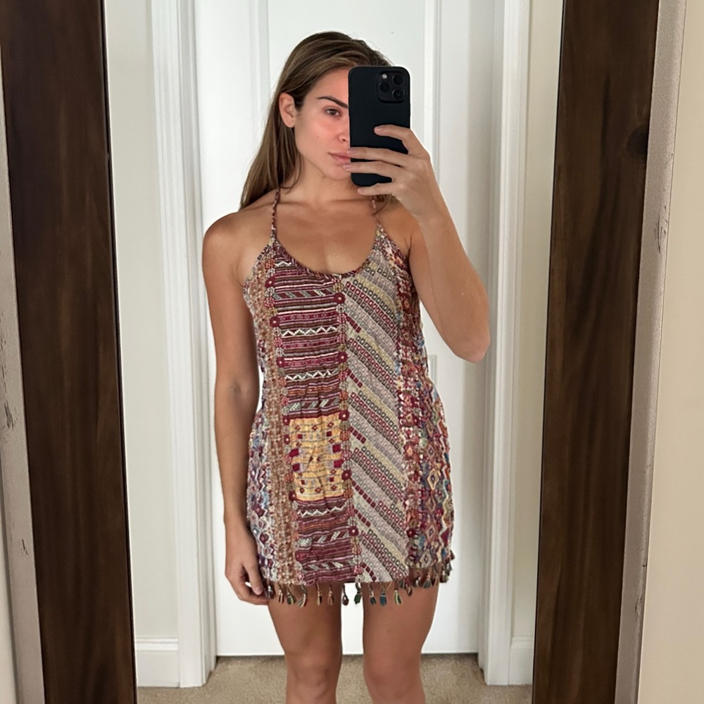 Bohemian Multicolor Halter Dress from LF